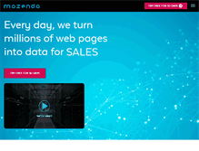 Tablet Screenshot of mozenda.com